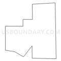 Census Tract 1, Lubbock County, Texas (Light Gray Border)