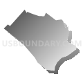 Census Tract 33, Waynesboro city, Virginia (Gray Gradient Fill with Shadow)