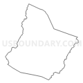 Census Tract 9701, Highland County, Virginia (Light Gray Border)
