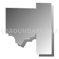 Census Tract 19.02, Yakima County, Washington (Gray Gradient Fill with Shadow)