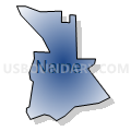 Census Tract 810, Kitsap County, Washington (Radial Fill with Shadow)