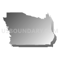 Census Tract 9757, Kittitas County, Washington (Gray Gradient Fill with Shadow)