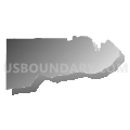 Census Tract 116, Benton County, Washington (Gray Gradient Fill with Shadow)
