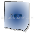Census Tract 110.02, Benton County, Washington (Radial Fill with Shadow)