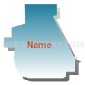 Census Tract 9203, Walla Walla County, Washington (Blue Gradient Fill with Shadow)