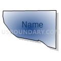 Census Tract 43, Spokane County, Washington (Radial Fill with Shadow)