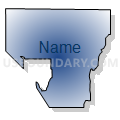 Census Tract 103.04, Spokane County, Washington (Radial Fill with Shadow)