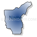Census Tract 102.02, Spokane County, Washington (Radial Fill with Shadow)
