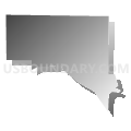 Census Tract 123, Spokane County, Washington (Gray Gradient Fill with Shadow)