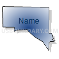 Census Tract 123, Spokane County, Washington (Radial Fill with Shadow)