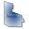 Census Tract 130, Spokane County, Washington (Radial Fill with Shadow)