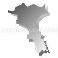 Census Tract 131, Spokane County, Washington (Gray Gradient Fill with Shadow)