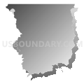 Census Tract 9709, Okanogan County, Washington (Gray Gradient Fill with Shadow)