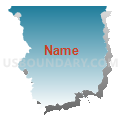 Census Tract 9709, Okanogan County, Washington (Blue Gradient Fill with Shadow)