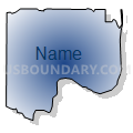 Census Tract 9706, Okanogan County, Washington (Radial Fill with Shadow)