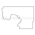 Census Tract 9703, Okanogan County, Washington (Light Gray Border)