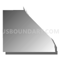 Census Tract 128.01, Spokane County, Washington (Gray Gradient Fill with Shadow)