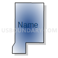 Census Tract 15, Spokane County, Washington (Radial Fill with Shadow)