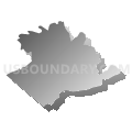 Census Tract 17, Mercer County, West Virginia (Gray Gradient Fill with Shadow)