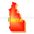 Filer School District 413, Idaho (Bright Blending Fill with Shadow)