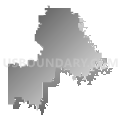 Lac Qui Parle Valley School District, Minnesota (Gray Gradient Fill with Shadow)