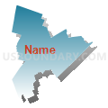 Newfound Area School District, New Hampshire (Blue Gradient Fill with Shadow)
