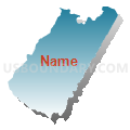 Ligonier Valley School District, Pennsylvania (Blue Gradient Fill with Shadow)