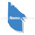 Precinct 7 - Minden, Douglas County, Nevada (Solid Fill with Shadow)