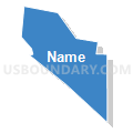 Precinct 4 - Carson Valley Estates, Douglas County, Nevada (Solid Fill with Shadow)