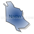 Precinct 3 - Gardnerville, Douglas County, Nevada (Radial Fill with Shadow)