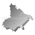 15057, Pennsylvania (Gray Gradient Fill with Shadow)