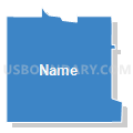 68164, Nebraska (Solid Fill with Shadow)