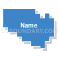 68424, Nebraska (Solid Fill with Shadow)