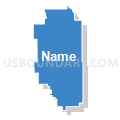 68665, Nebraska (Solid Fill with Shadow)