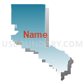 69331, Nebraska (Blue Gradient Fill with Shadow)