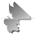 93514, California (Gray Gradient Fill with Shadow)