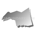 01951, Massachusetts (Gray Gradient Fill with Shadow)
